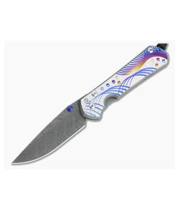 Chris Reeve Large Sebenza 31 Unique Graphic Boomerang Damascus Folder 002 - CRK-L31-1402-002 1