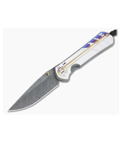 Chris Reeve Large Sebenza 31 Unique Graphic Boomerang Damascus Drop Point - CRK-L31-1402-001 1