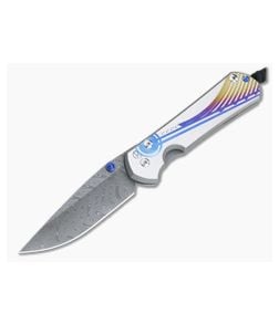 Chris Reeve Large Sebenza 31 Unique Graphic Boomerang Damascus Drop Point - CRK-L31-1402 1