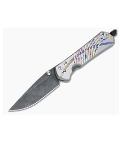 Chris Reeve Large Sebenza 31 Unique Graphic Raindrop Damascus Drop Point - CRK-L31-1406 1