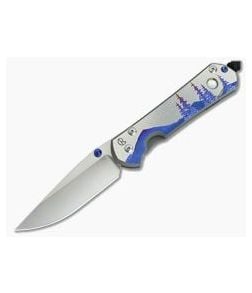 Chris Reeve Large Sebenza 31 Unique Graphic Big Dipper Night Sky w/ MOP Cabochon Drop Point - CRK-L31-1408-004 1