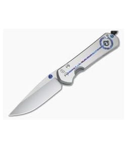 Chris Reeve Large Sebenza 31 Unique Graphic w/ Hematite Cabochon Drop Point L31-1408-011 - CRK-L31-1408-011 1