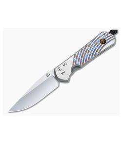 Chris Reeve Large Sebenza 31 S45VN Unique Graphic W/ Tiger's Eye Folding Knife 013 - CRK-L31-1408-013 1