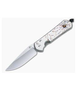 Chris Reeve Large Sebenza 31 S45VN Unique Graphic W/ Tiger's Eye Folding Knife 014 - CRK-L31-1408-014 1