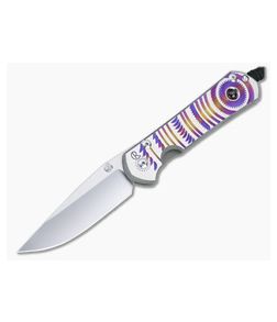Chris Reeve Large Sebenza 31 S45VN Unique Graphic W/ Almandine Folding Knife 015 - CRK-L31-1408-015 1
