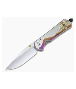 Chris Reeve Large Sebenza 31 S45VN Citrine "Morning Sun" Unique Graphic Folder 034 - CRK-L31-1408-034 1