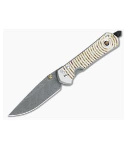 Chris Reeve Large Sebenza 31 Unique Graphic w/ Tiger's Eye Boomerang Damascus Folder 002 - CRK-L31-1410-002 1