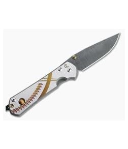 Chris Reeve Large Sebenza 31 LH Unique Graphic w/ Tiger's Eye Cabochon Ladder Damascus - CRK-L31-1413 1