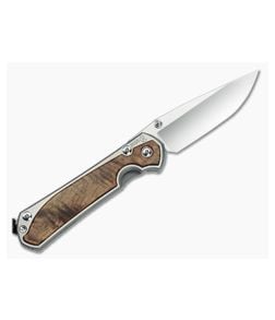 Chris Reeve Large Sebenza 31 Left Hand 2025 Annual Koa Wood - CRK-L31-1813 1