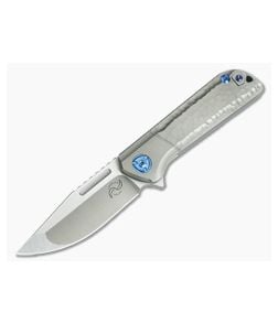 Liong Mah Design Lanny M390 Jigged Titanium Frame Lock Flipper - LMD-LANNY-004 1
