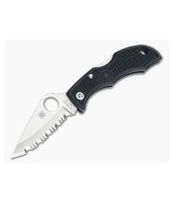 Spyderco Ladybug 3 Serrated VG10 Black FRN LBKS3 - SP-LBKS3 1