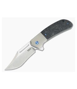 Pena Knives X-Series Lanny's Clip Flipper S35VN Marbled Carbon Fiber - PK-LCF-CF 1