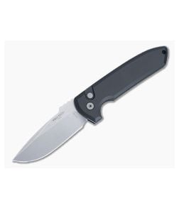 Protech Rockeye Auto Stonewashed Blade Black Handle - PT-LG301 1