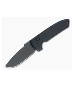 Protech Knives Les George Rockeye Operator DLC S35VN Smooth Black Aluminum Automatic LG303 - PT-LG303-OPERATOR 1