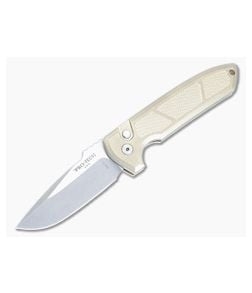 Protech Rockeye Bronze Aluminum Handle Stonewash S35VN Drop Point Auto LG334 - PT-LG334 1