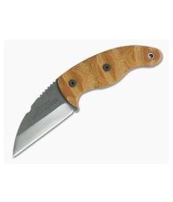 TOPS Knives Little Bugger Ultralight Wharncliffe Rocky Mountain Tread Micarta Fixed Blade LILB-01 - TP-LILB-01-RMT 1