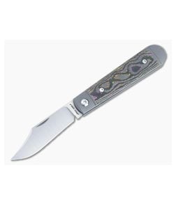 Jack Wolf Knives Little Bro Jack Flo Party CamoCarbon - JWK-LILBR-01-CC-FLO 1