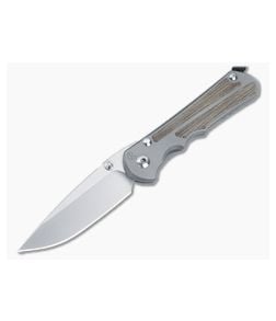 Chris Reeve Large Inkosi Glass Blasted Frame Lock Natural Micarta LIN-1118-006 - CRK-LIN-1118-006 1
