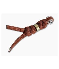 Chris Reeve Large Inkosi Lanyard Rust with Gold Bead - CRK-LIN-7018 1