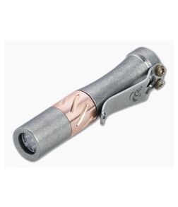 Laulima Metal Craft Hoku Short Stonewashed Titanium Copper Twist Led Flashlight - LMC-LMC007 1