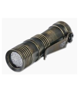 Laulima Metal Craft Ion Flashlight Patina Finished Brass 4000K Neutral White Led Flashlight - LMC-LMC015 1