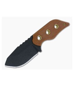 TOPS Lil Roughneck Fixed Blade Tan Micarta - TP-LRNK01 1