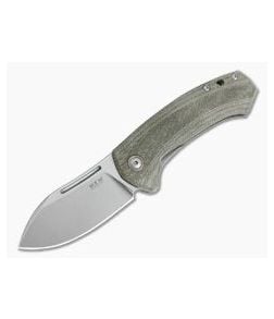 MKM Mikita Voxnaes Colvera Green Micarta Titanium Frame Lock Flipper M390 LS02-GCT - MKM-LS02-GCT 1