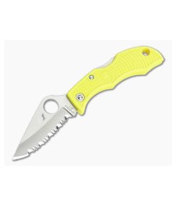 Spyderco Ladybug 3 Salt Serrated H1 Yellow FRN LYLS3 - SP-LYLS3 1