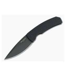 Protech Magic 2 Whiskers Scale Release Feather Texture Automatic Black DLC 154CM M2607 - PT-M2607 1