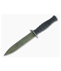 Defiant 7 M320 Trench Knife Green Tiger Stripe Cerakote - D7-M320-GTS 1