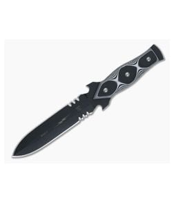 TOPS MAK 7 White/Black G10 Double Edged Dagger - TP-MAK07W 1