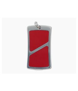 Mike Alsdorf Pendant Slim Radiused Rectangle Coral Stone - CU-MAP28 1