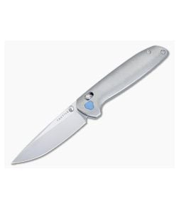Tactile Knife Co. Maverick Crossbar Lock Folder Milled Titanium Handles MagnaCut Drop Point 20-MV-MC01-TT01 - TK-20-MV-MC01-TT01 1