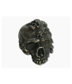 Schmuckatelli Mind Skull Bead Black Oxidized Pewter - ST-MB 1