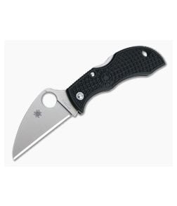Spyderco Manbug Wharncliffe Satin Plain VG10 Black FRN Back Lock MBKWP - SP-MBKWP 1