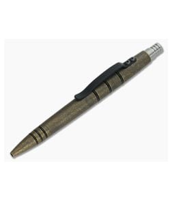 Tuff-Writer Mini Click Brass Ink Pen Aged - TW-MC-BRS-ANT 1