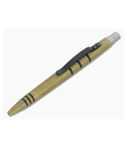 Tuff-Writer Mini Click Brass Ink Pen Tumbled - TW-MC-BRS-TMB 1