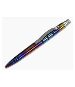 Tuff-Writer Mini Click Titanium Ink Pen Flame Anodized - TW-MC-TI-FL 1