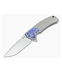 Reate Knives Mini Horizon-D Mokuti Titanium M390 Frame Lock Flipper - RK-MHD-01 1