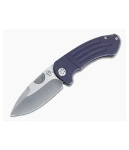 Medford Theseus Drop Point Tumbled S35VN Violet Titanium Frame Lock Folder MKT078 - MKT-MKT078 1