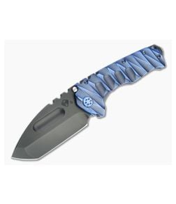 Medford Praetorian Ti Tanto PVD 3V Faced Blue Lightning Titanium Folder MKT080 - MKT-MKT080 1