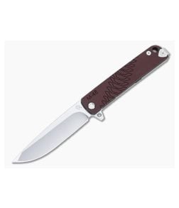 Medford M-48 Tumbled S35VN Red Aluminum Titanium Frame Lock Flipper MKT107 - MKT-MKT107 1