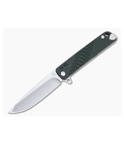 Medford M-48 Tumbled S35VN Green Aluminum Titanium Frame Lock Flipper MKT109 - MKT-MKT109 1