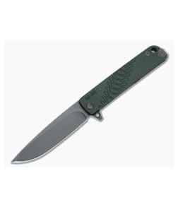 Medford M-48 Black PVD S35VN Green Aluminum Titanium Frame Lock Flipper MKT110 - MKT-MKT110 1