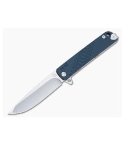 Medford M-48 Tumbled S35VN Blue Aluminum Titanium Frame Lock Flipper MKT111 - MKT-MKT111 1