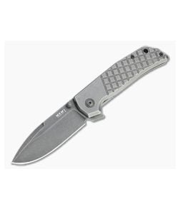 MKM Mikita x Terzuola Maximo Dark Stonewashed M390 Titanium Frame Lock Flipper MM-TDSW - MKM-MM-TDSW 1