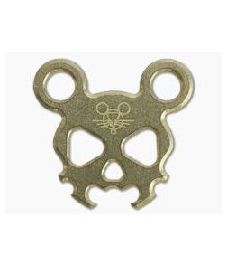 GiantMouse Morbid Mouse Mini Brass Bottle Opener Keychain - GM-MM-MINI-BRASS 1