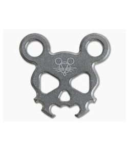 GiantMouse Morbid Mouse Mini Titanium Bottle Opener Keychain - GM-MM-MINI-TI 1