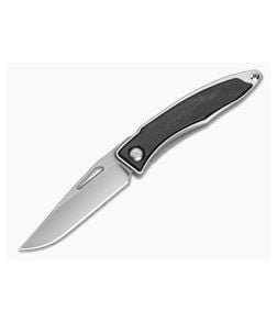 Chris Reeve Mnandi Bog Oak Wood Polished Titanium MagnaCut Frame Lock Knife (2.75" Blade) MNA-1008-031 - CRK-MNA-1000-031 1