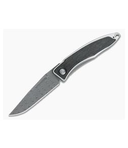 Chris Reeve Mnandi Ladder Damascus Bog Oak Gentleman's Frame Lock Folder - CRK-MNA-1004 1